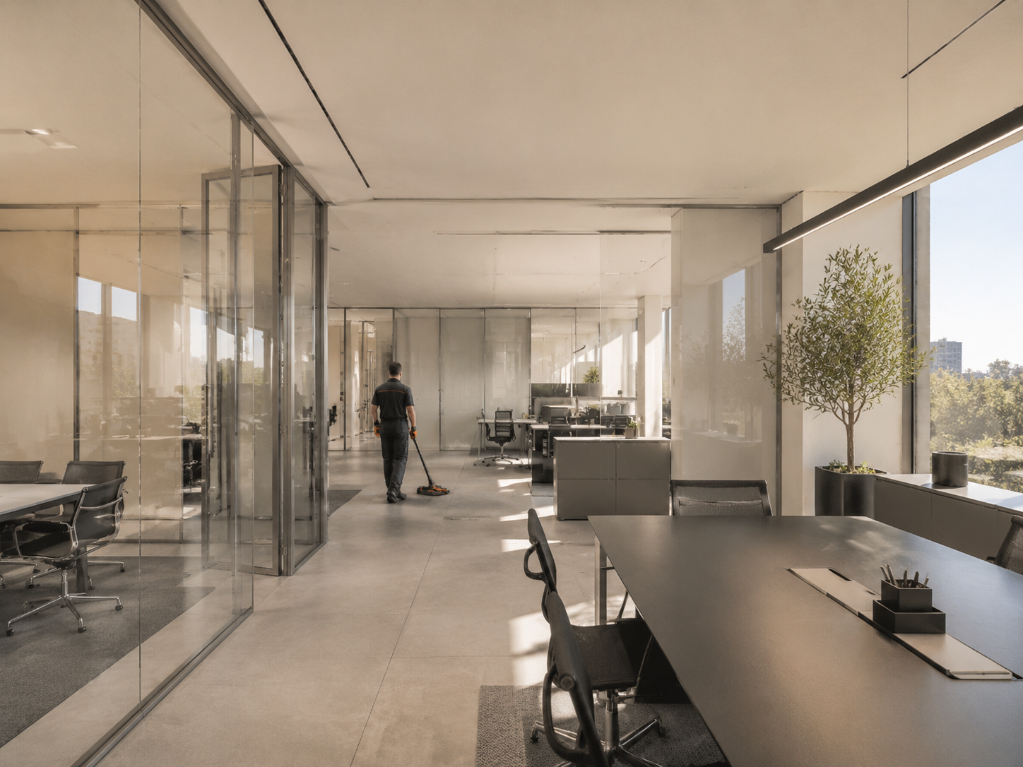Nettoyage de locaux et bureaux professionnels
